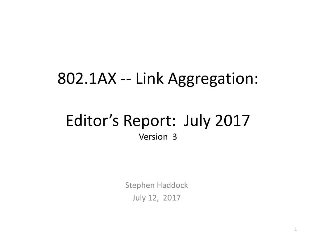 802 1ax link aggregation