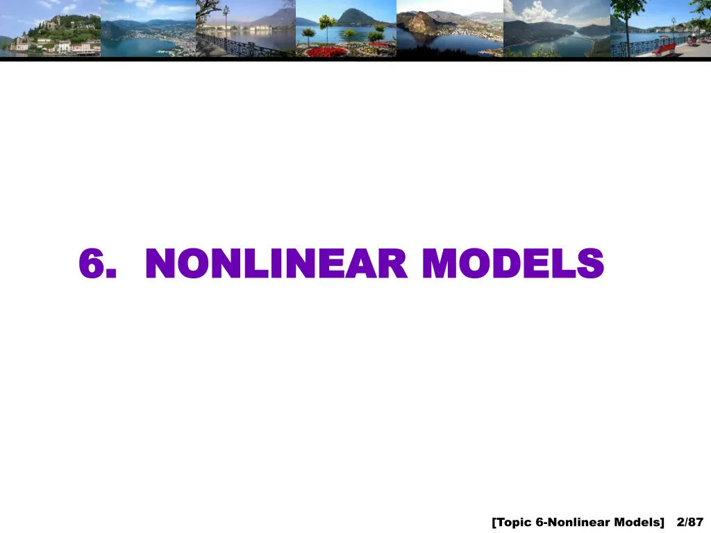 6 nonlinear models 6 nonlinear models