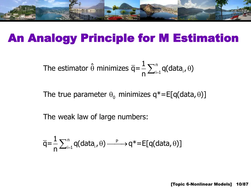 an analogy principle for m estimation an analogy