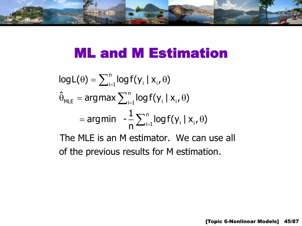 ml and m estimation ml and m estimation