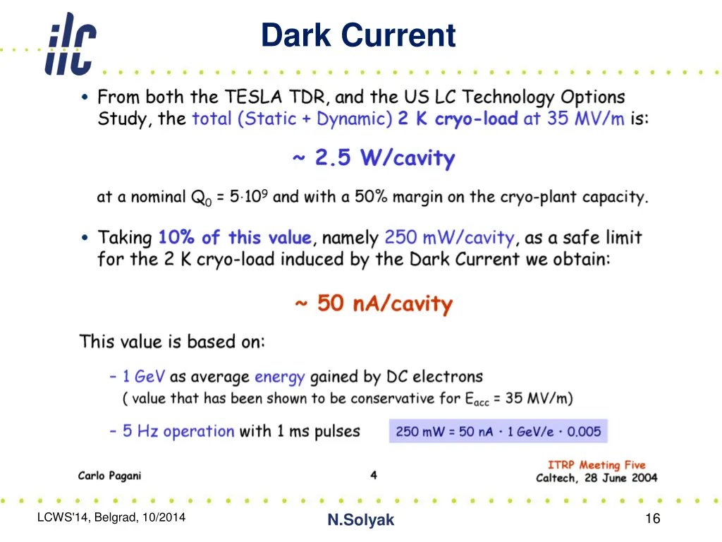 dark current