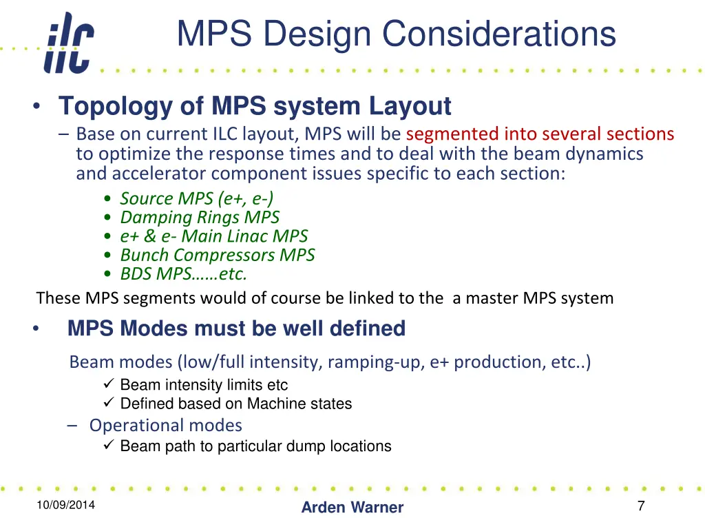 mps design considerations