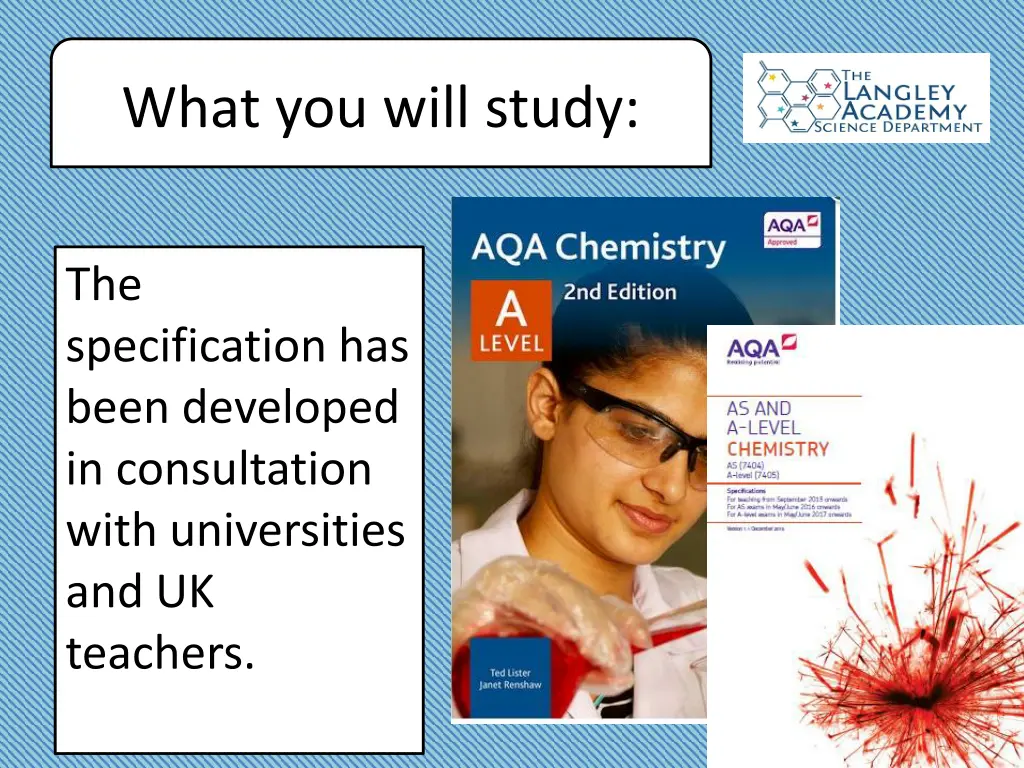 what you will study