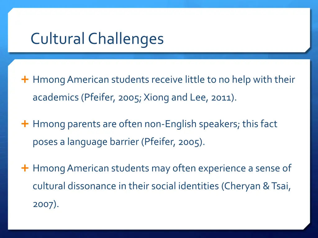 cultural challenges