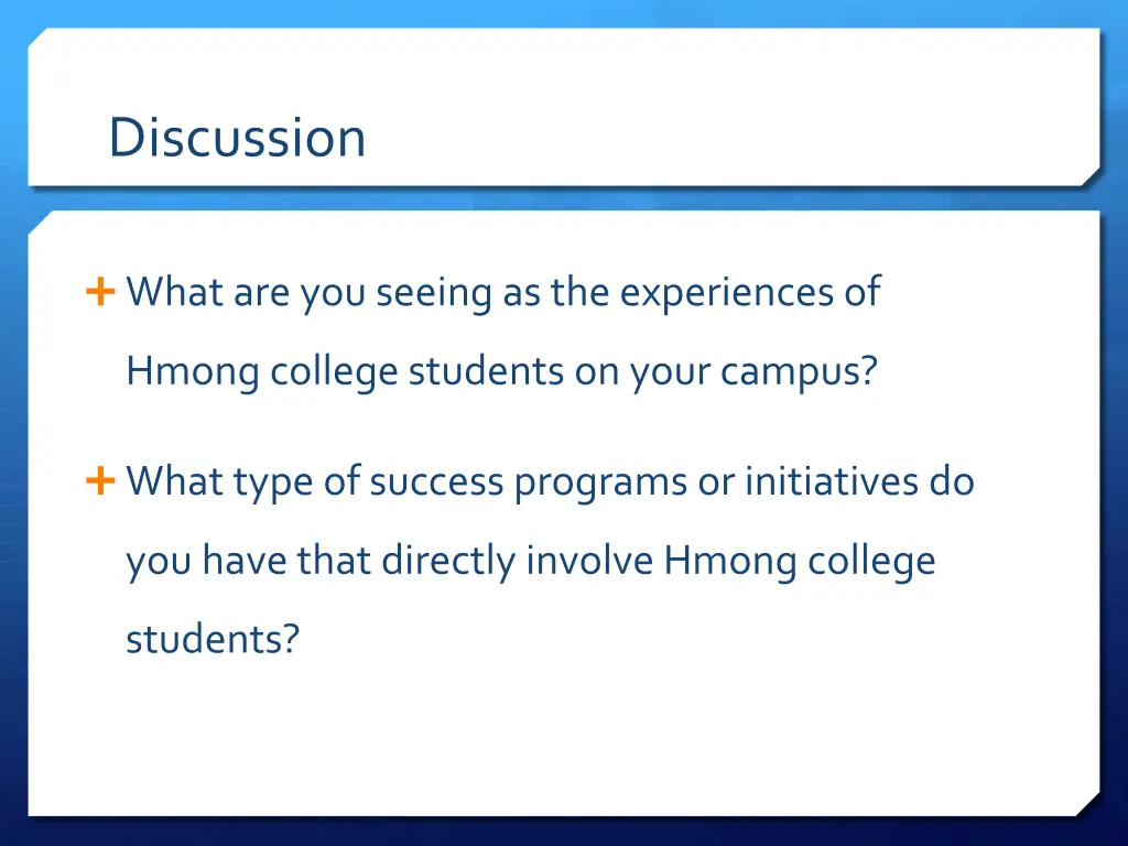 discussion