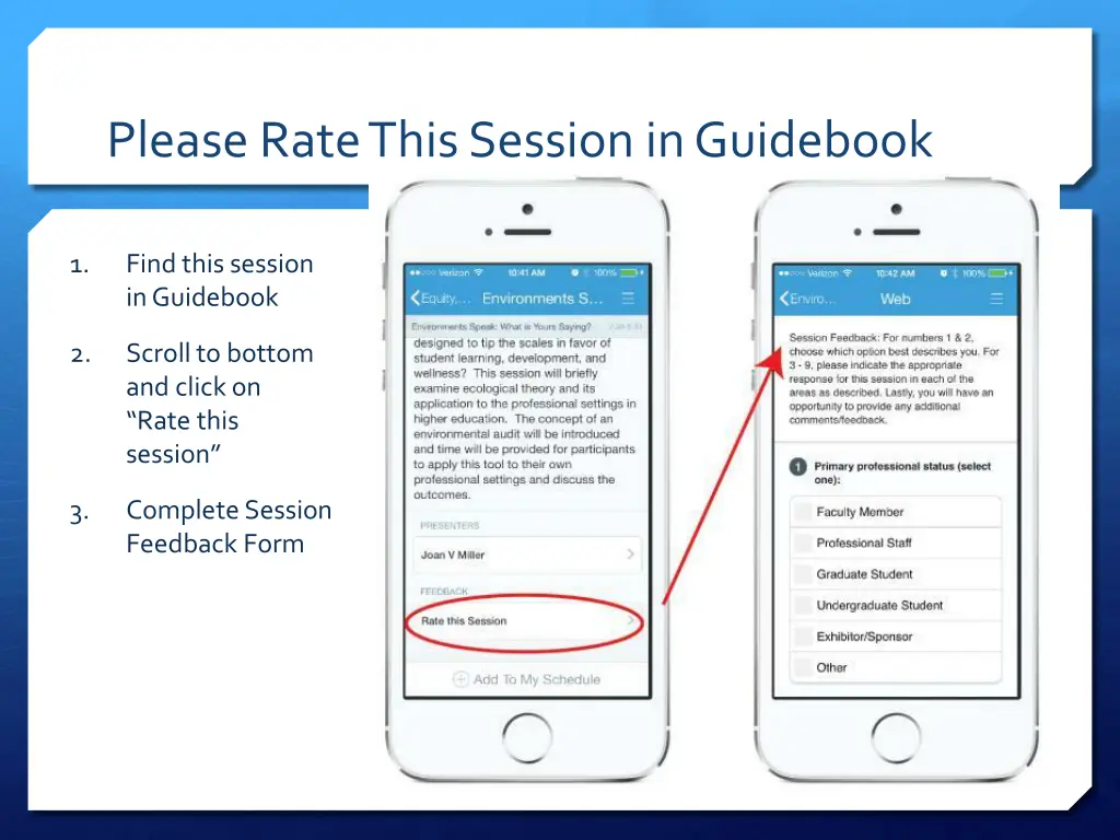 please rate this session in guidebook