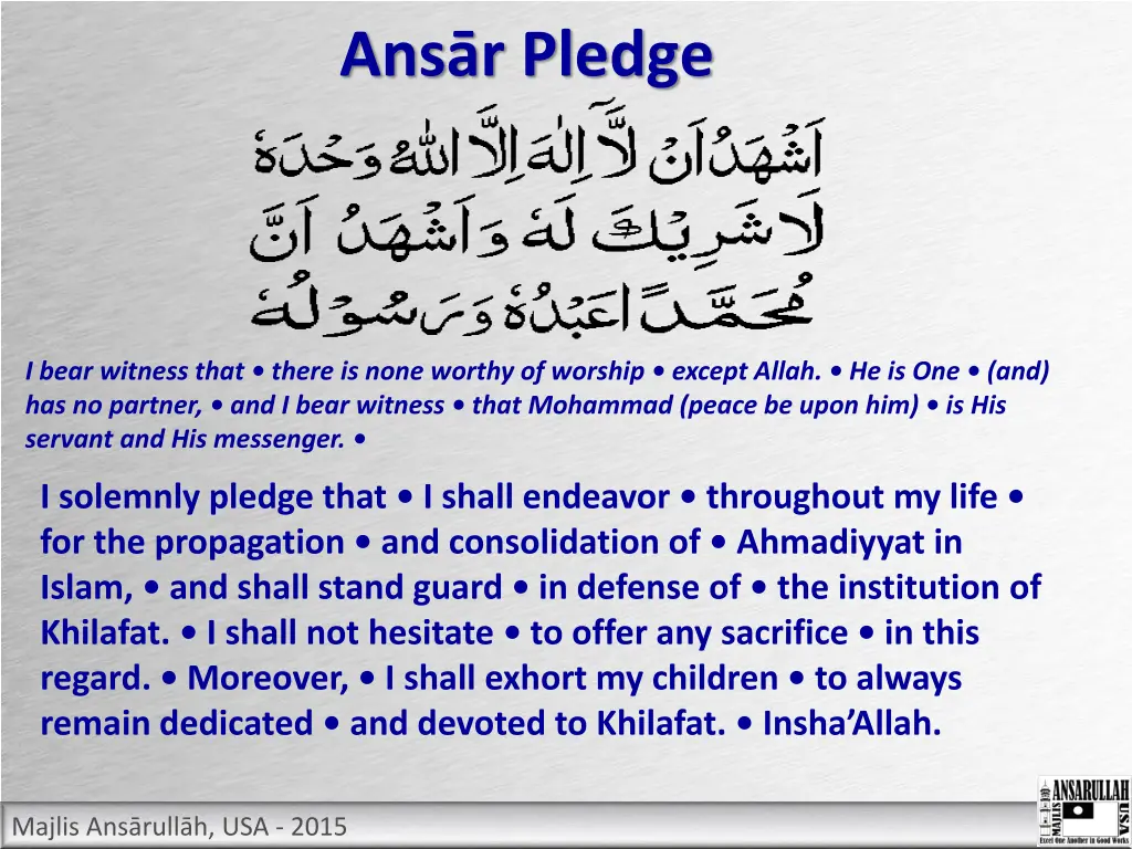 ans r pledge