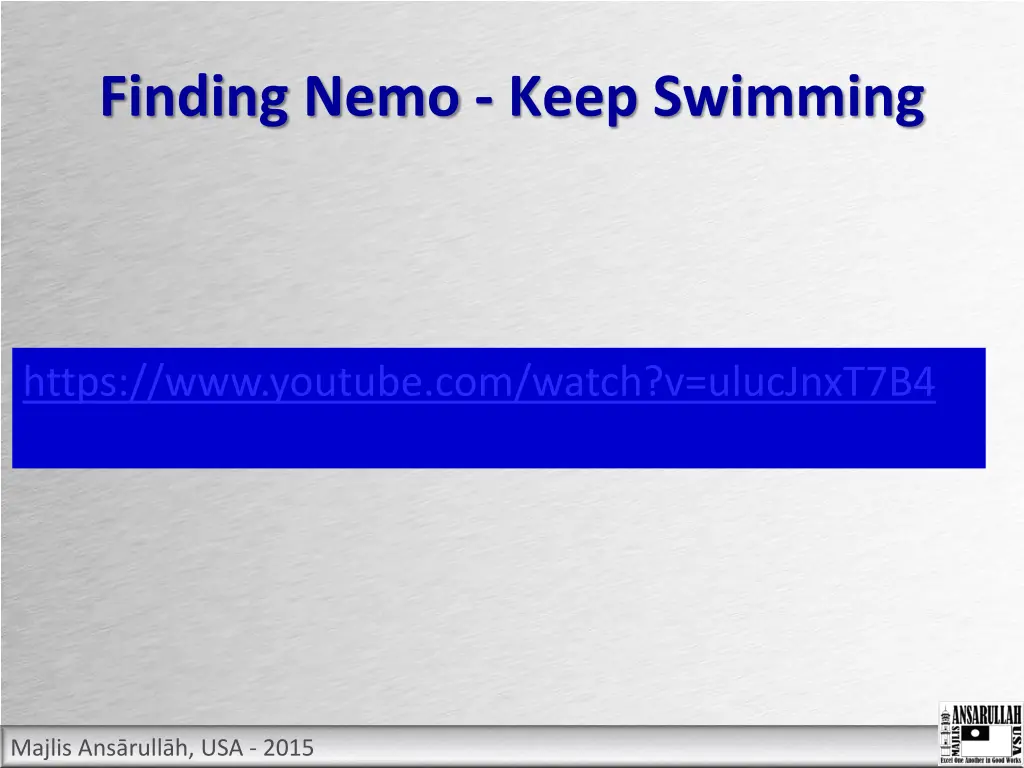 finding nemo keep swimming