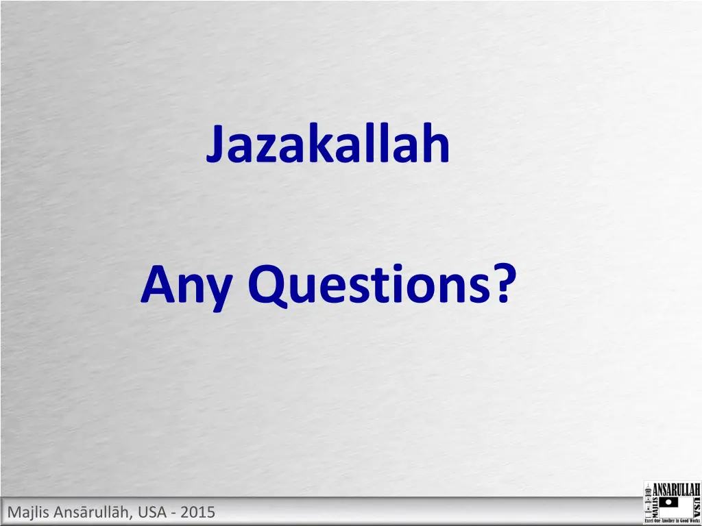 jazakallah