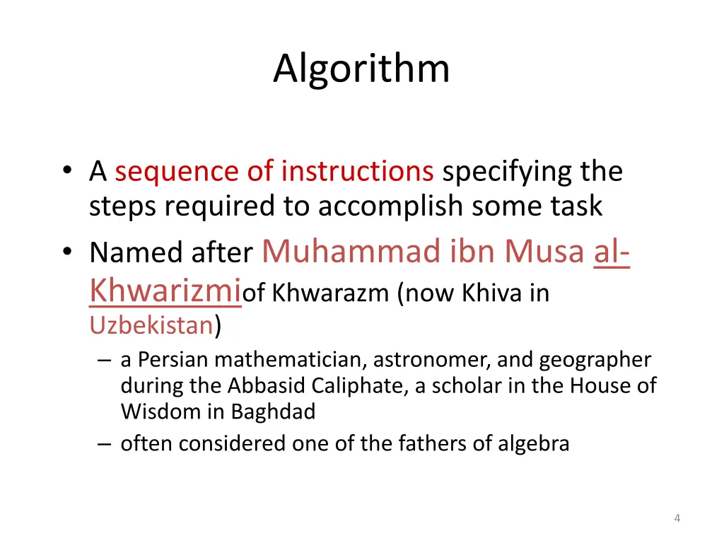algorithm