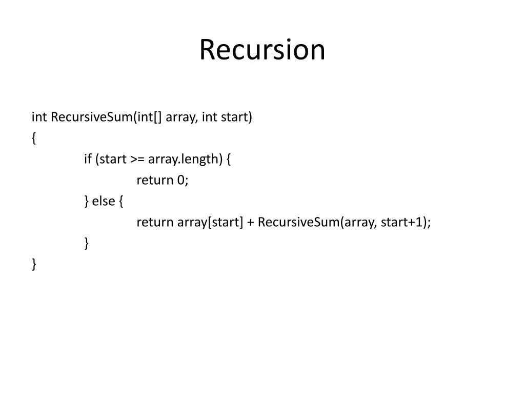 recursion 2