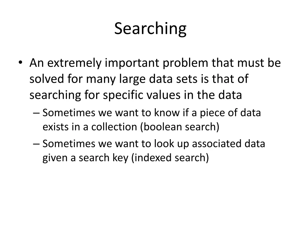 searching