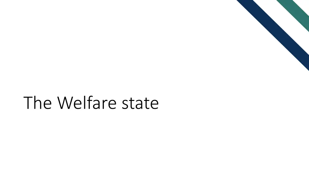 the welfare state