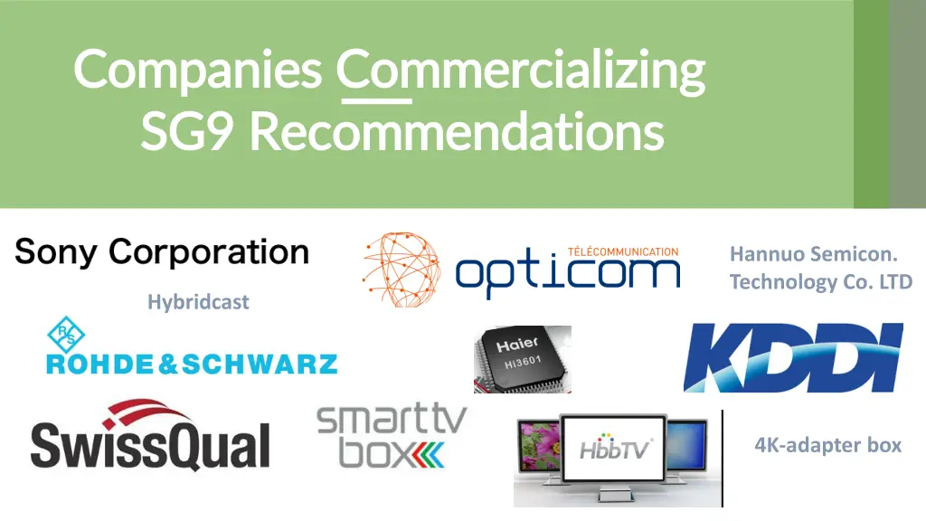 companies commercializing companies