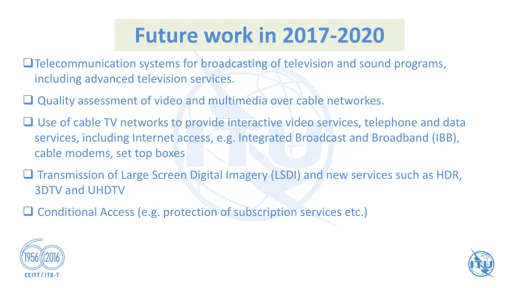 future work in 2017 2020