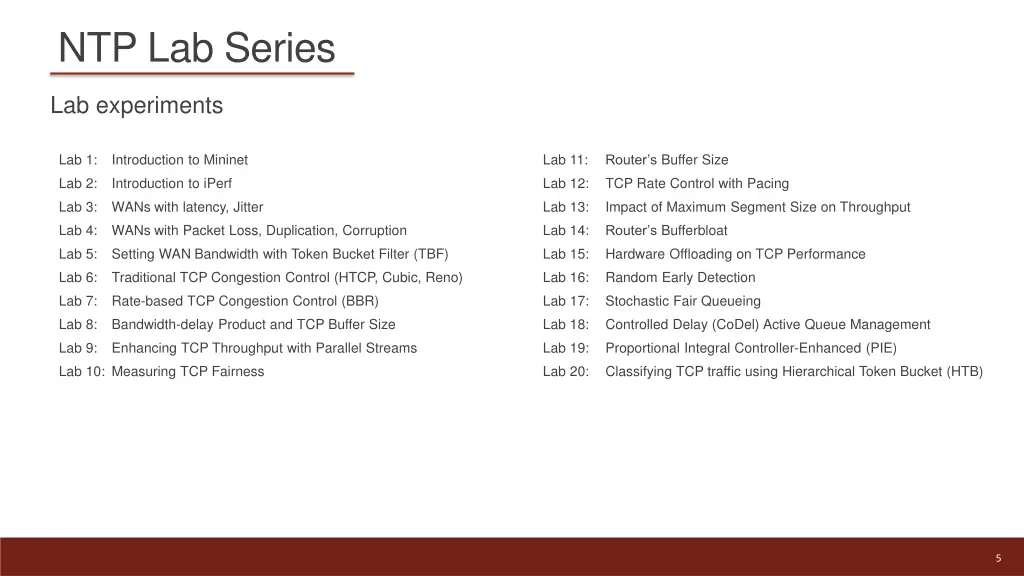 ntp lab series 2