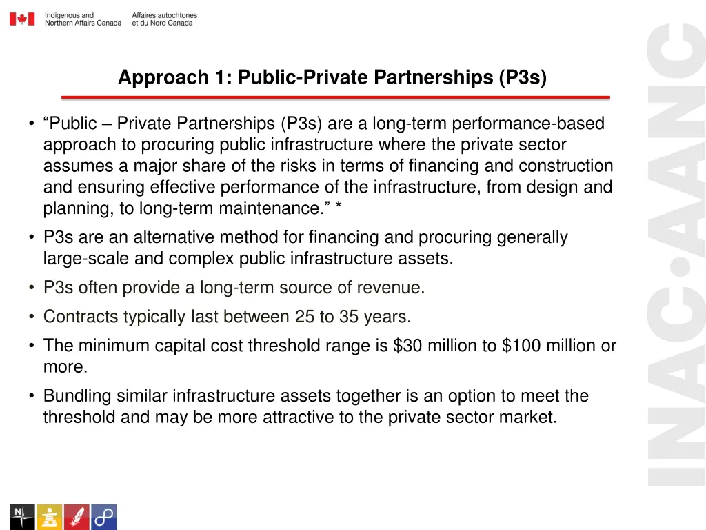 approach 1 public private partnerships p3s
