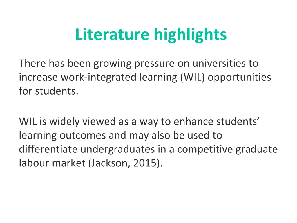 literature highlights