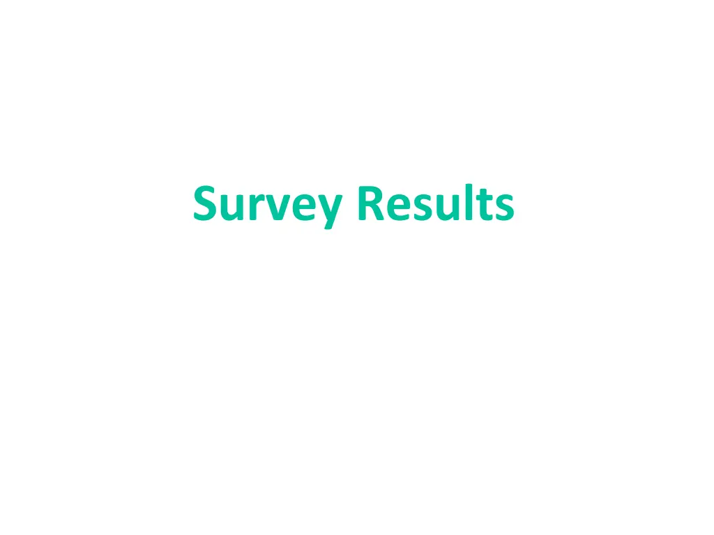 survey results