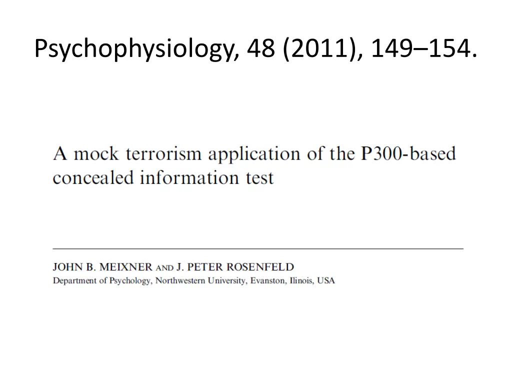 psychophysiology 48 2011 149 154
