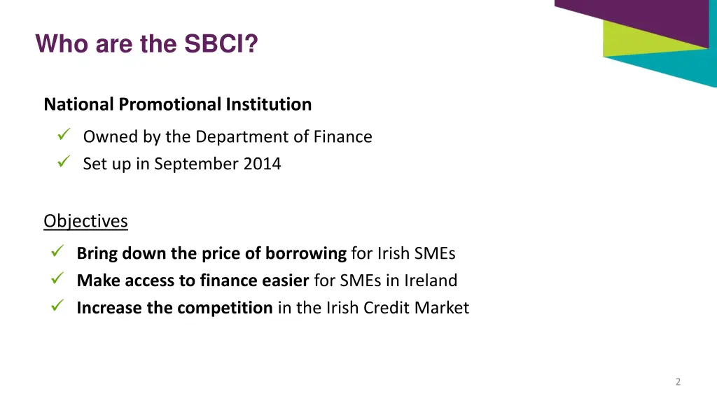 who are the sbci