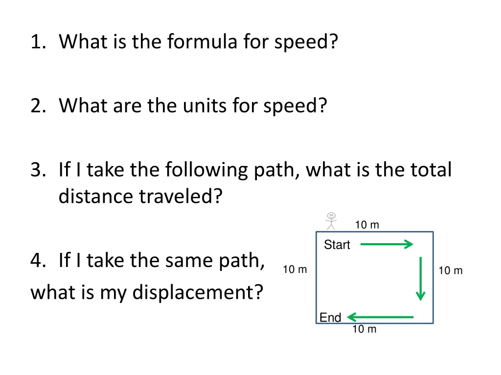 1 what is the formula for speed