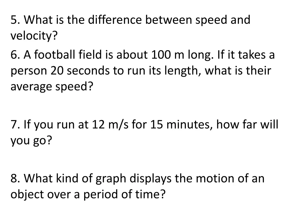 5 what is the difference between speed