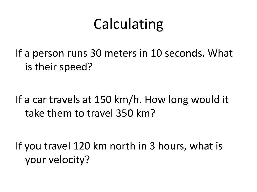 calculating