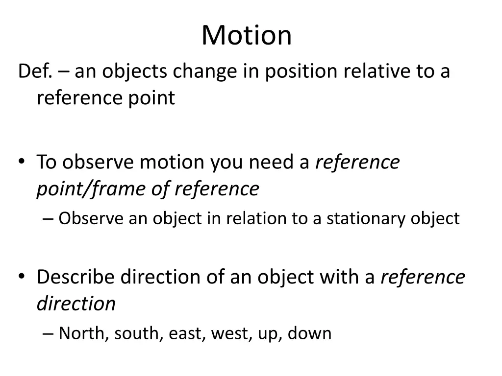 motion