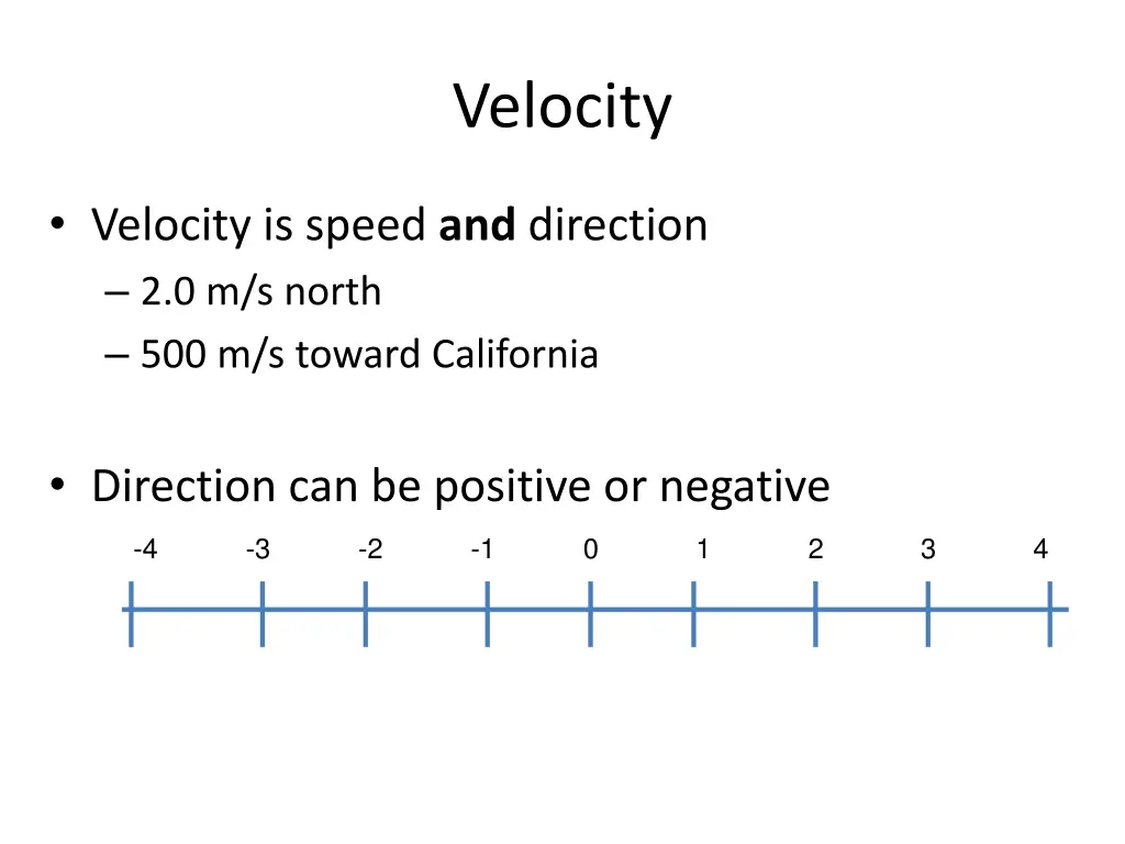 velocity