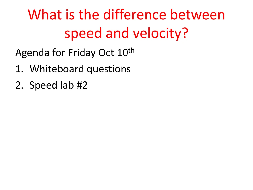 what is the difference between speed and velocity