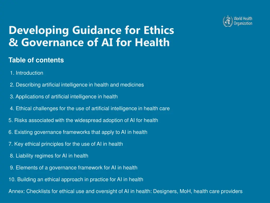 developing guidance for ethics governance 1