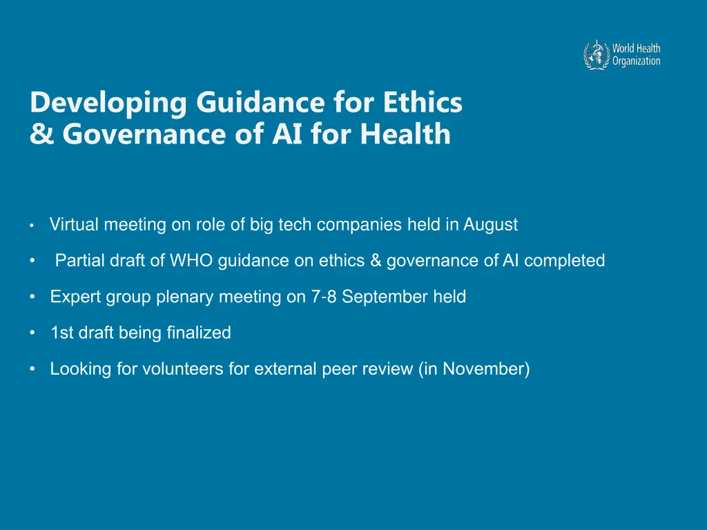 developing guidance for ethics governance