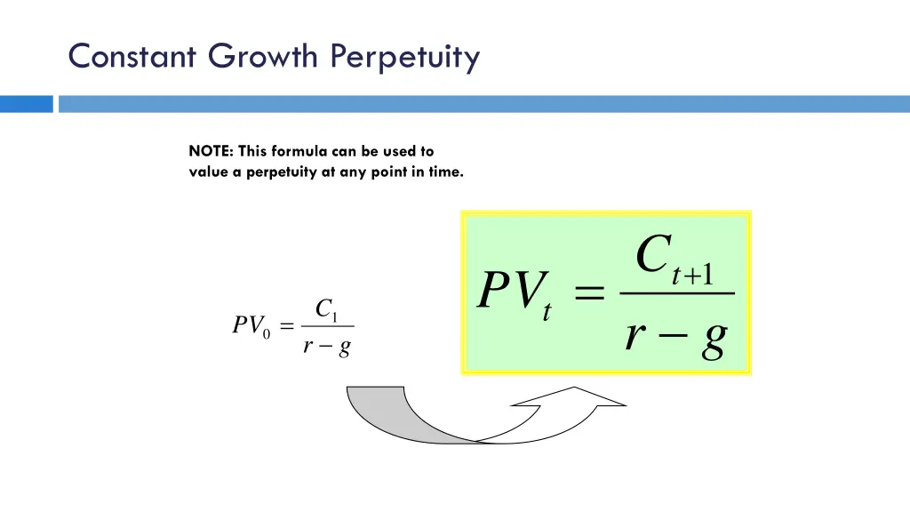 constant growth perpetuity 1
