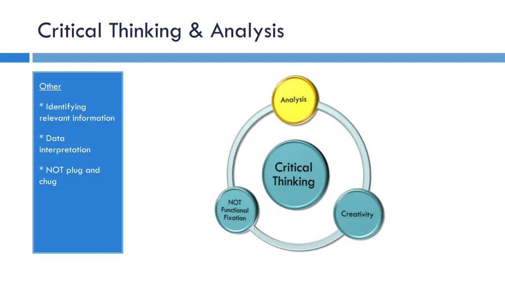 critical thinking analysis