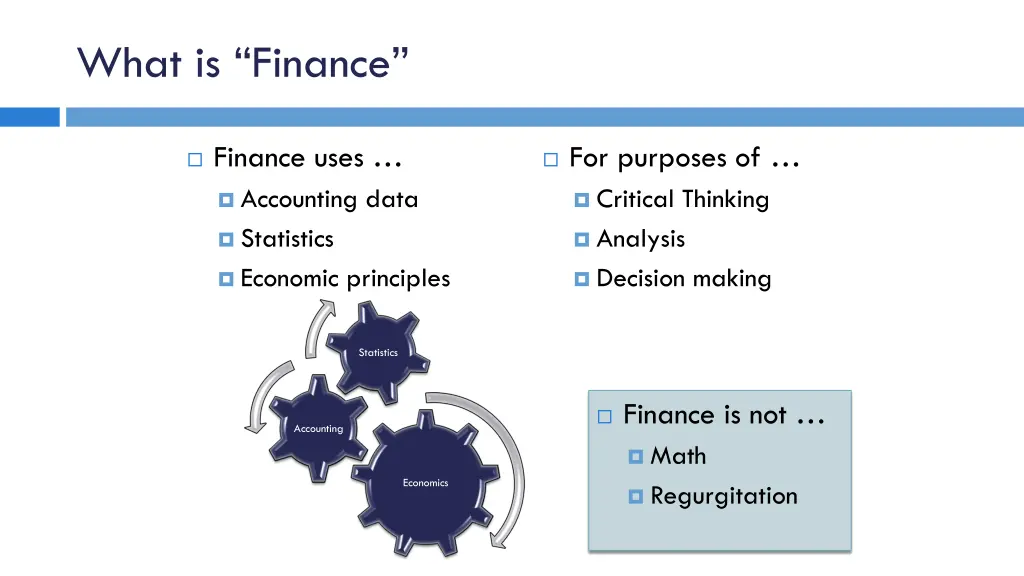 what is finance 5