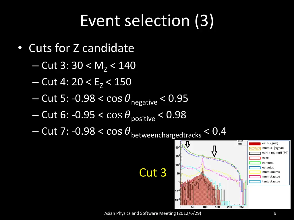event selection 3