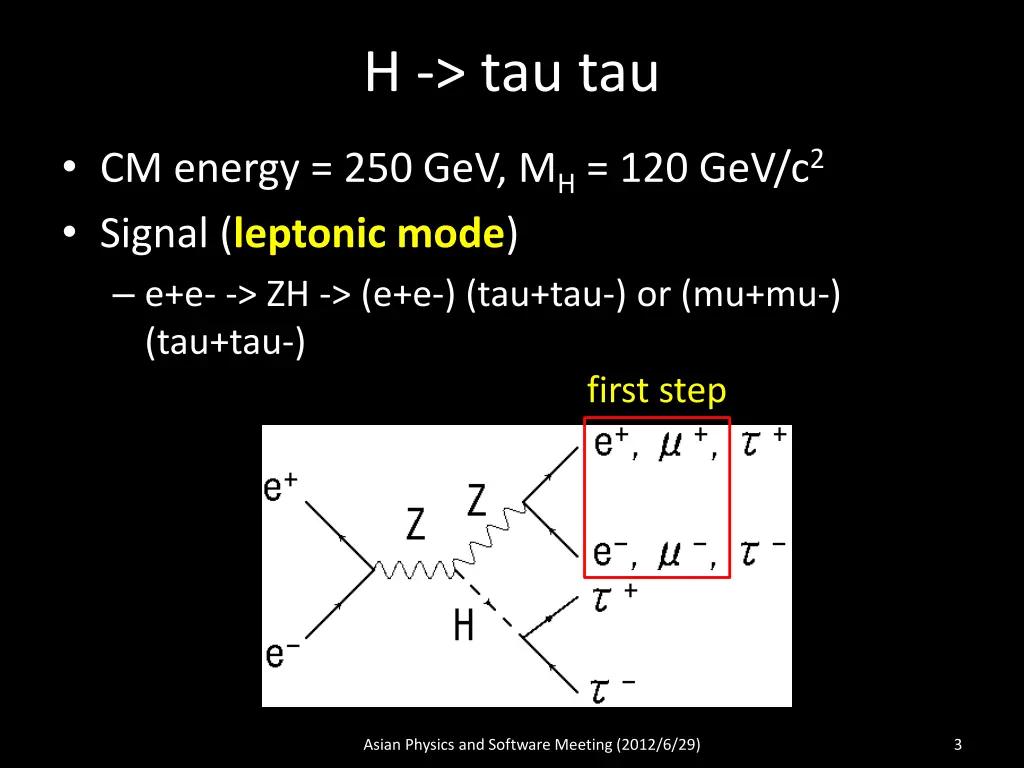h tau tau