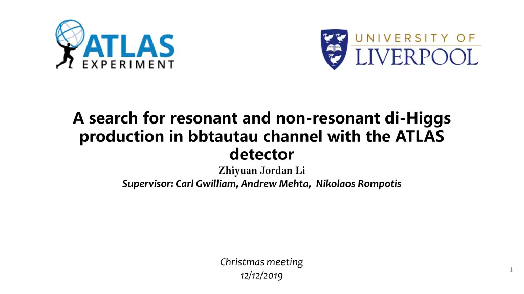 a search for resonant and non resonant di higgs