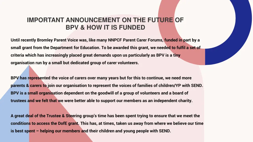 important announcement on the future