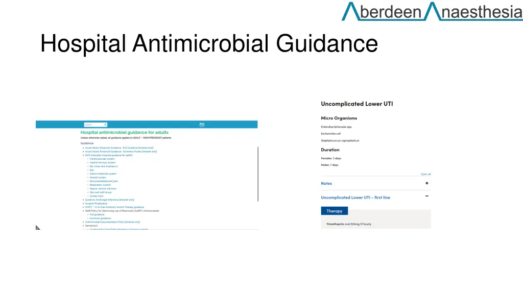 hospital antimicrobial guidance