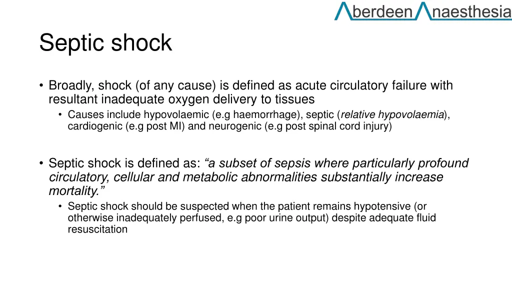 septic shock