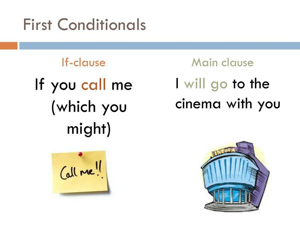 first conditionals