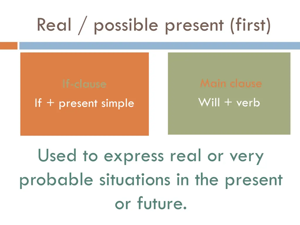 real possible present first