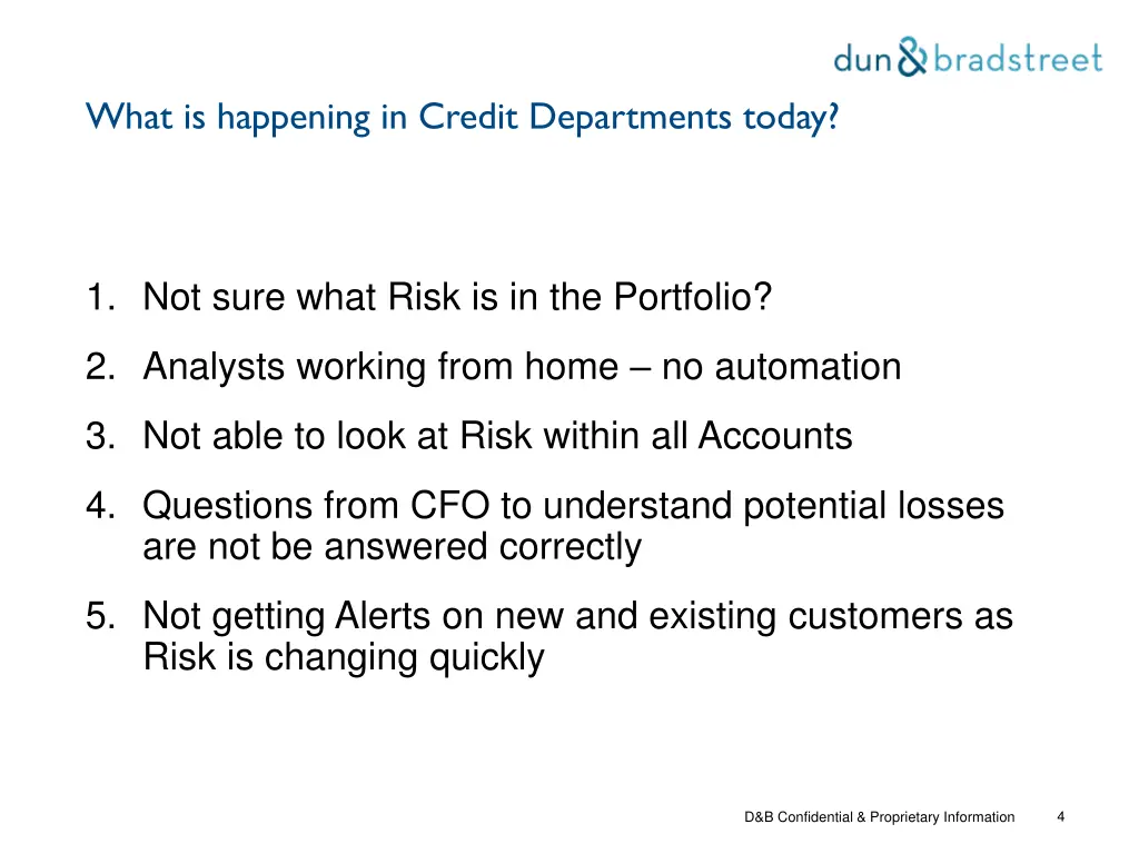 what is happening in credit departments today