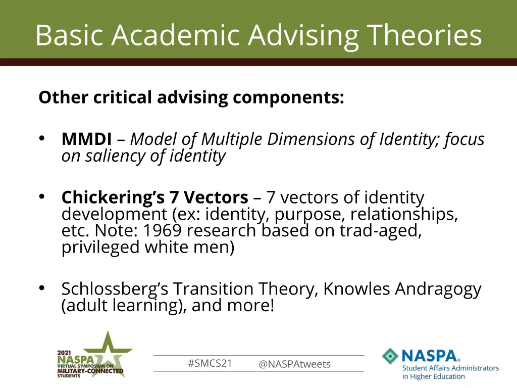 basic academic advising theories 2