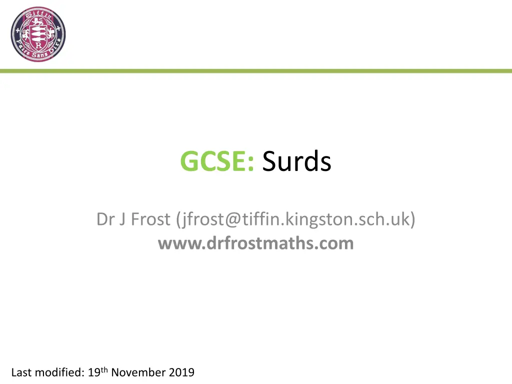 gcse surds