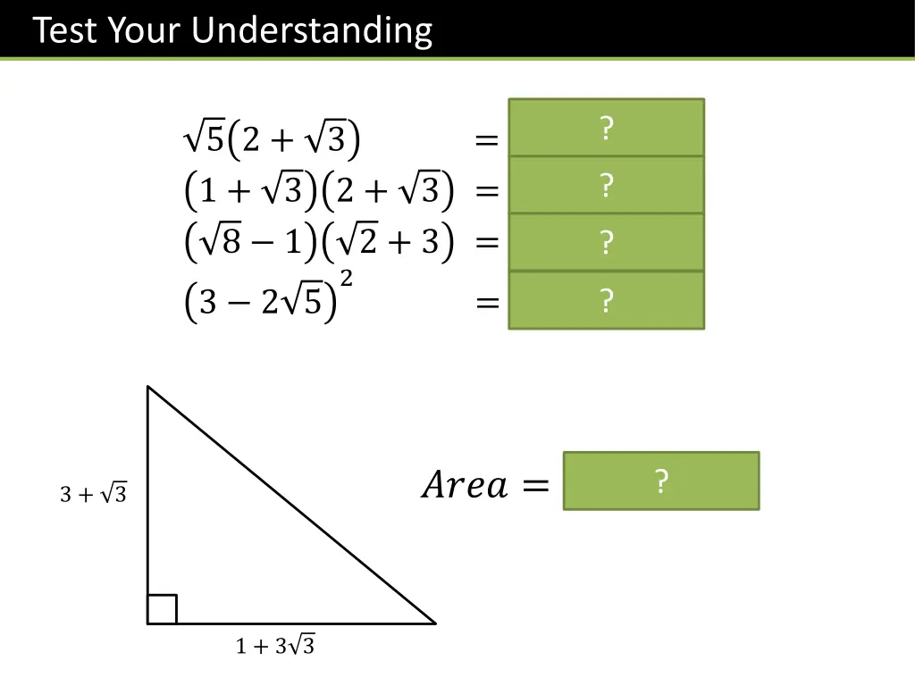 test your understanding 3