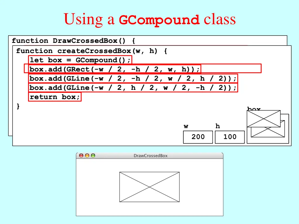 using a gcompound class