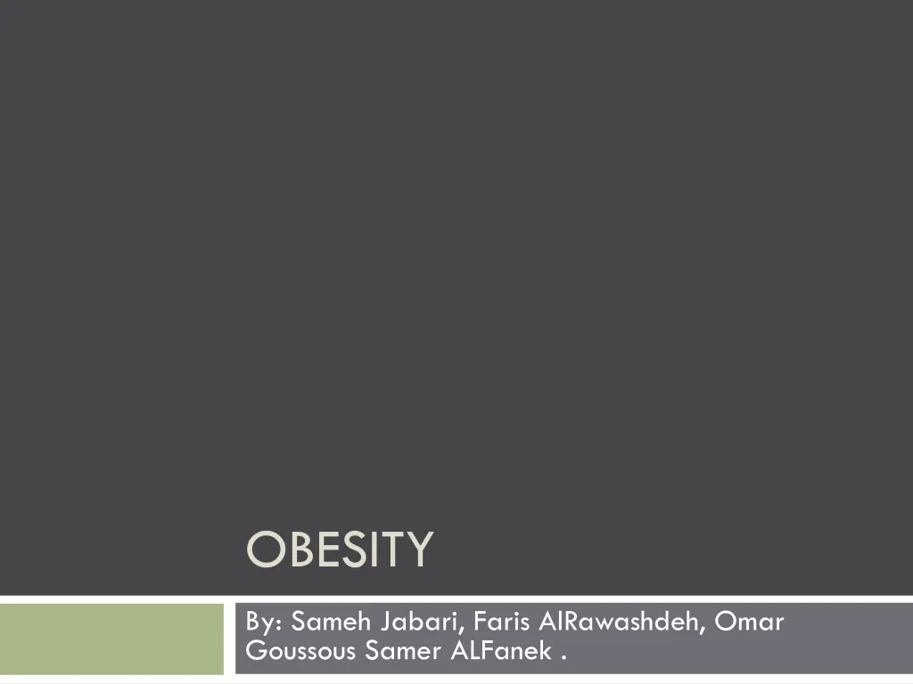 obesity